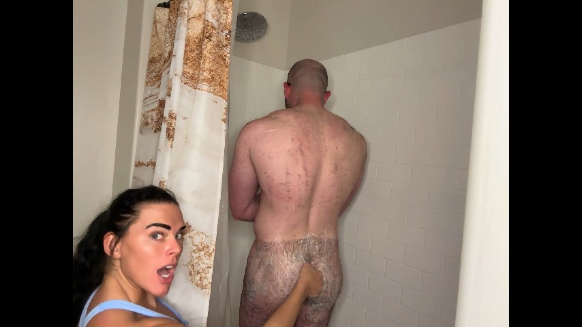 Soapy Hand Job &amp; Dick Washing: Clothed Female Nude Male CFNM