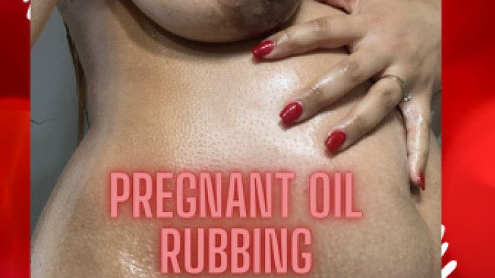 Pregnant Oils Boobs &amp; BELLY &amp; Ass