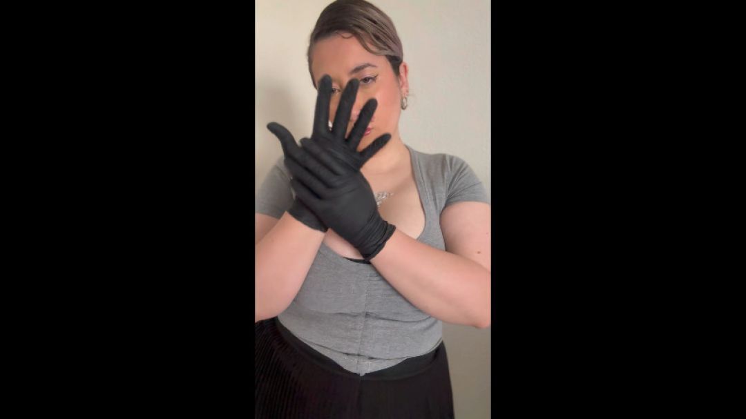 ASMR Goddess Plays With Her Gloves