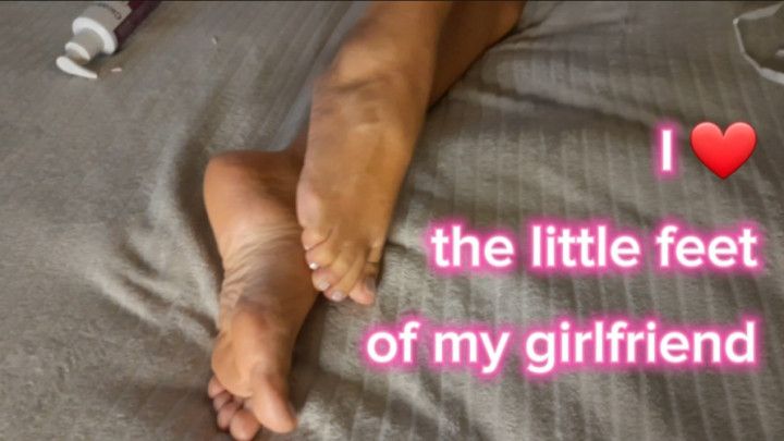 I love my girlfriend's beautiful little feet