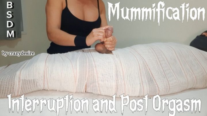 Part3 MUMMIFIED Handjob with interruption of cum for two min