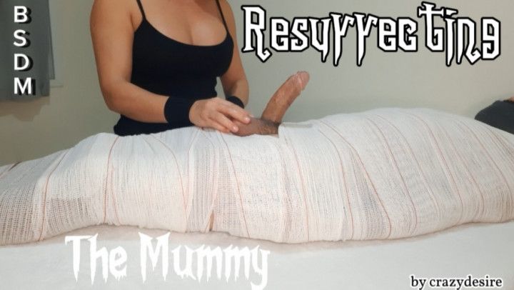 Part2 MUMMIFIED Handjob with interruption of cum for two min