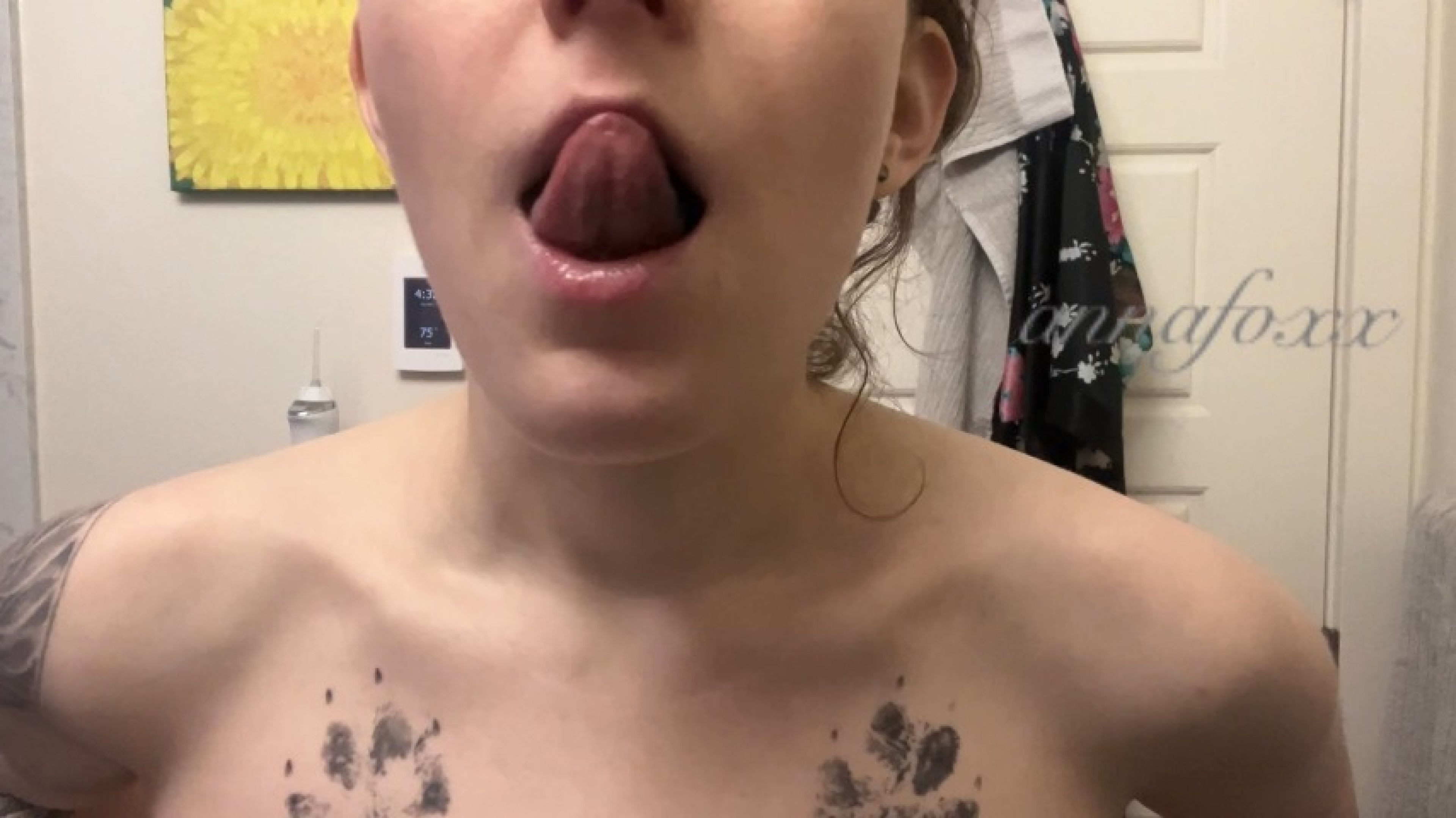 Mouth Fetish ASMR Blue Tongue