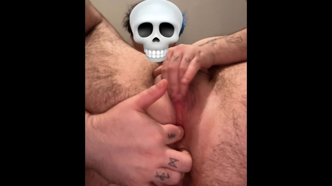 Trans Boy Fingers Both His Holes