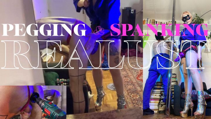 Thrill with my drill : playful spanking &amp; pegging |4K| part2