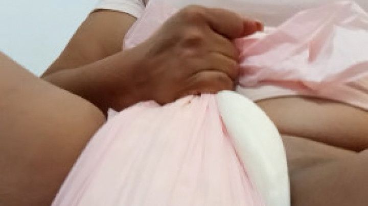 Thick diaper masturbation