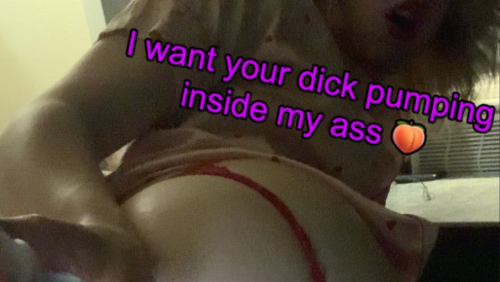 Your little butt slut getting dicked down before bed