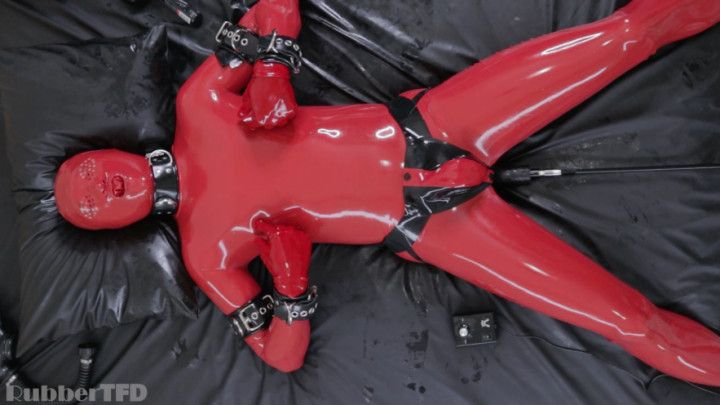 RED DOLL WITH 2 MACHINES | Gay Rubber, Gay Latex