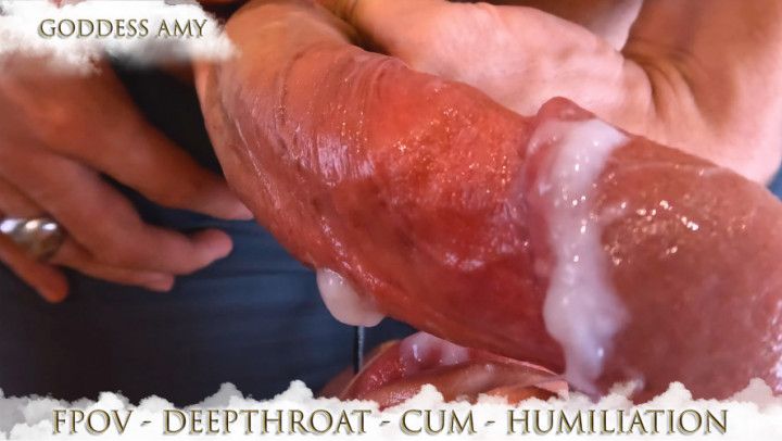 Amy Perspective - Humiliation Fpov Blowjob Sticky Cumshot