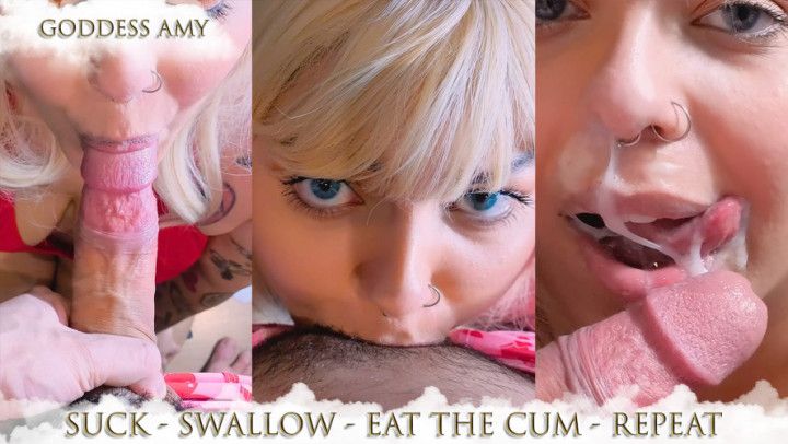 3 steps of a divine blowjob - Sticky and heavy cum - ASMR