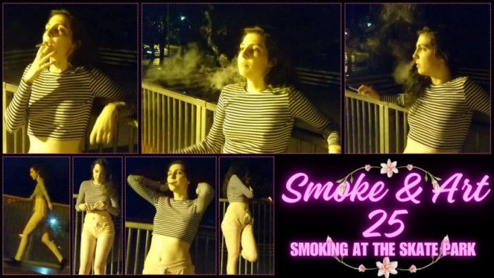 Smoke &amp; Art 25 - Girl Smoking at the Skate Park