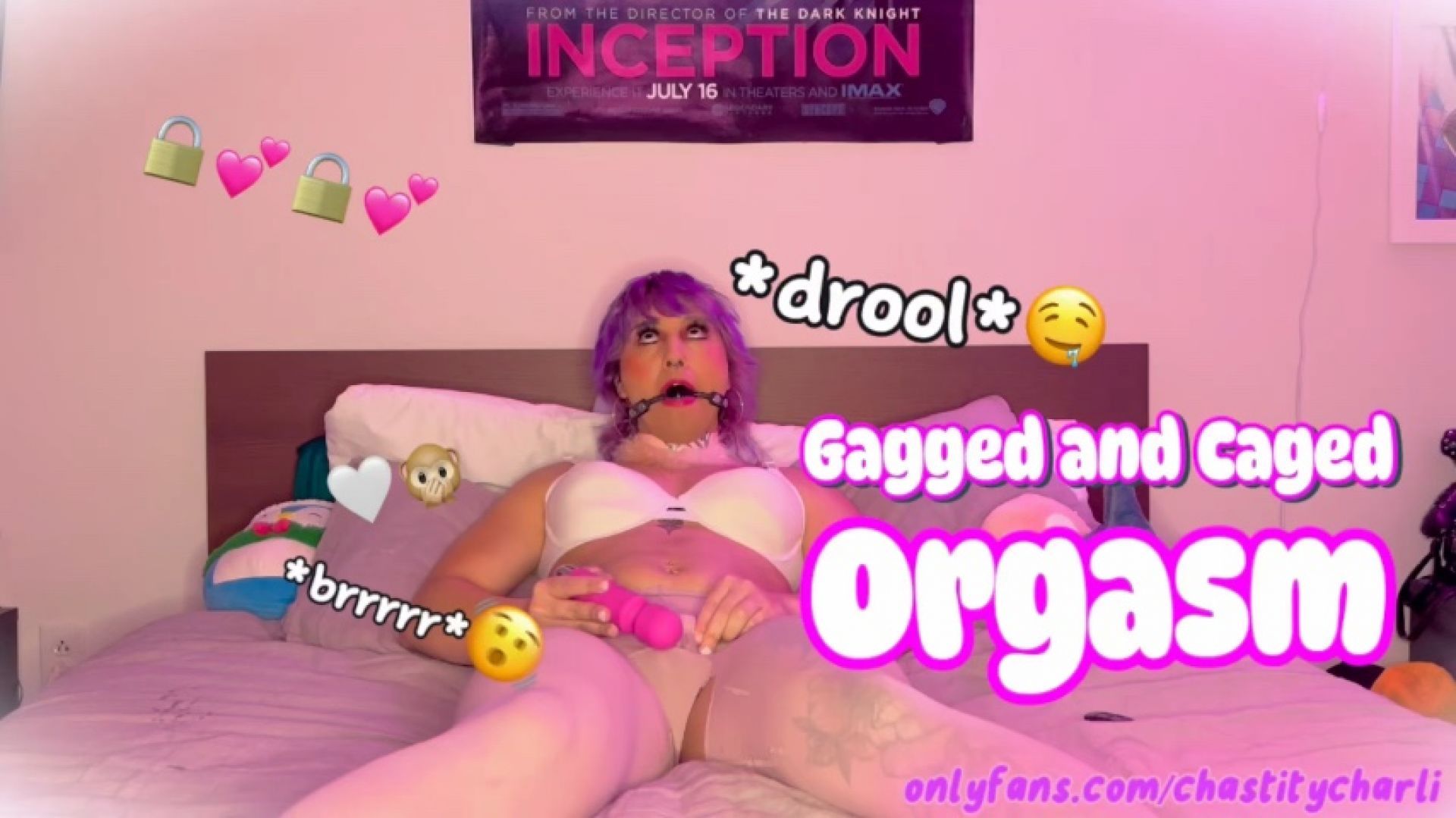 Gagged and Caged Orgasm