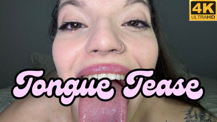 4K CLOSE UP TONGUE TEASING AND LICKING