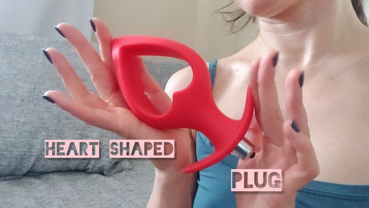 Heart shaped anal plug