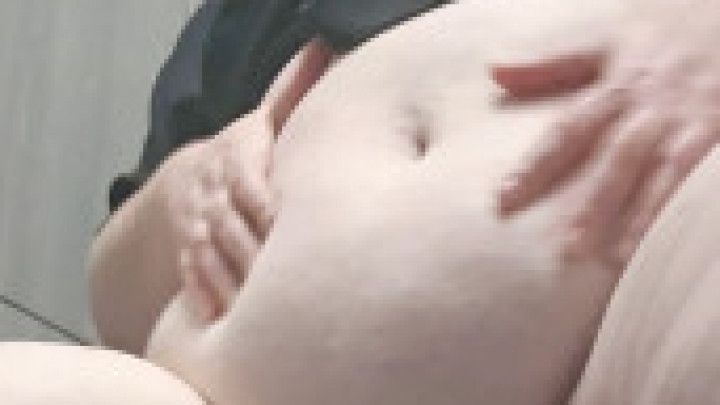 Horny BBW in Work Bathroom