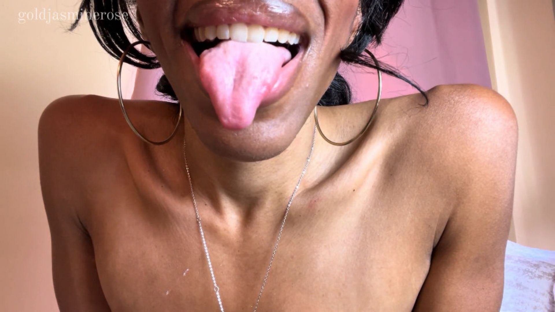 Tongue Play Tongue Fetish Ebony Woman