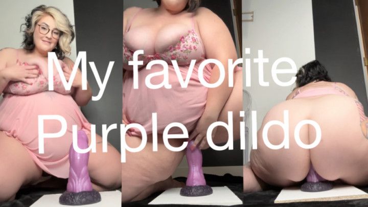 My favorite purple dildo