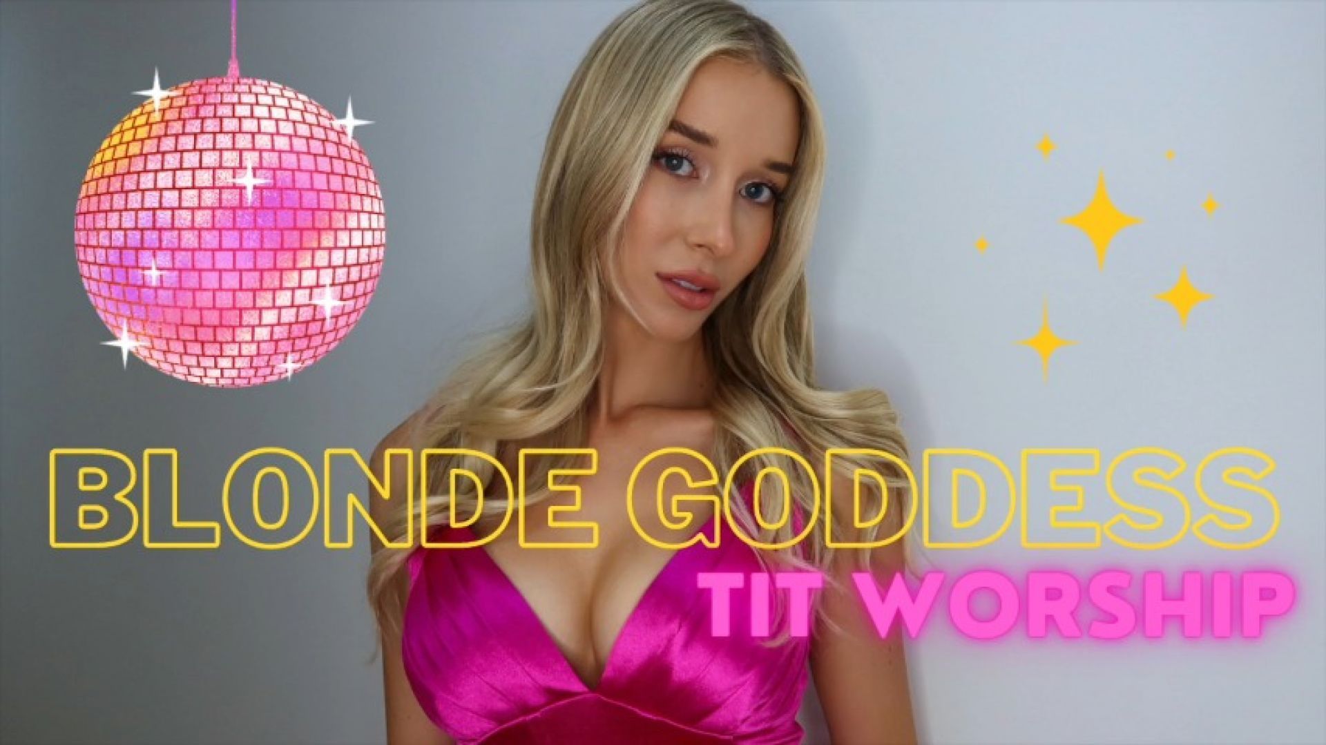 Blonde Goddess Tit Worship