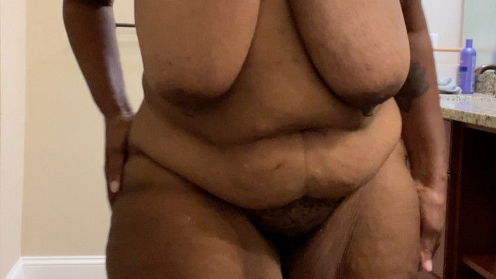 Lotioning My Ebony Body After a Shower JOI