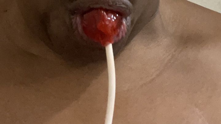 Using My Lollipop As A Dildo