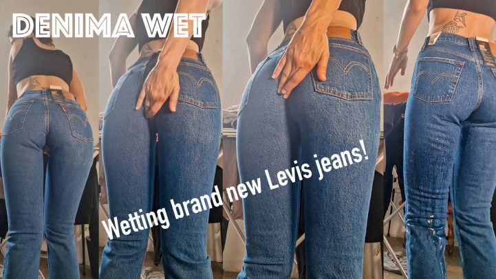 Part 1. Wetting my brand new Levis 501 jeans