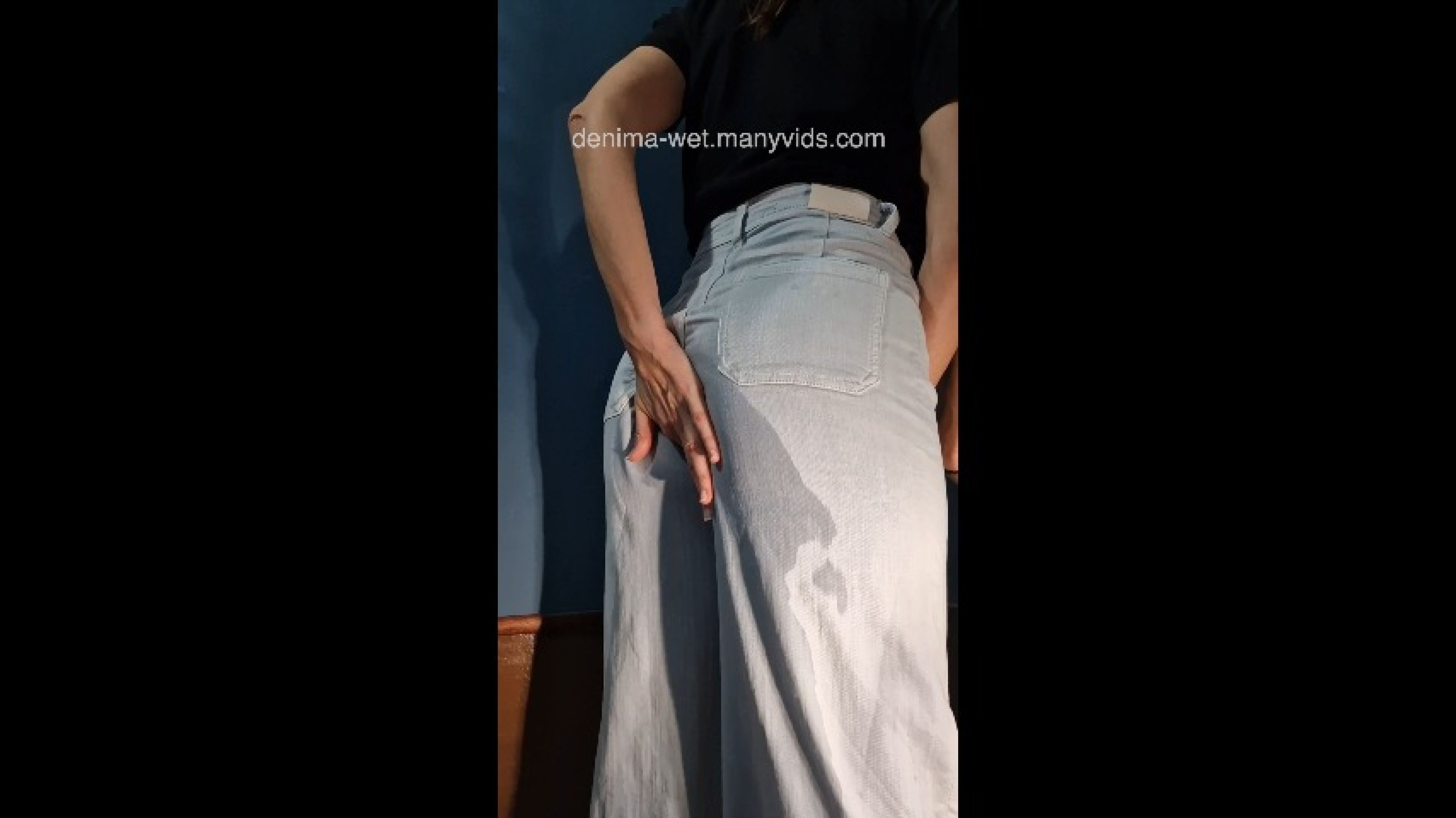 Re-wetting my summer jeans and touching myself
