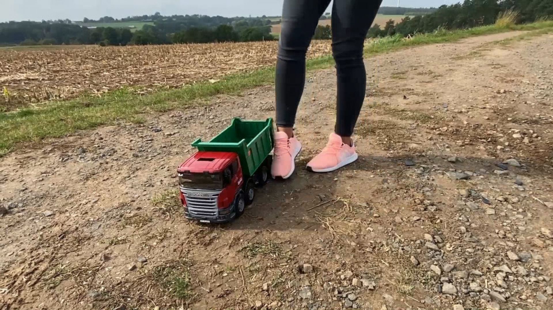 Sneakergirly - Big Toy Car Crushing