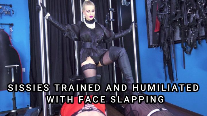 SISSIES TRAINED AND HUMILIATED WITH FACE SLAPPING 4K