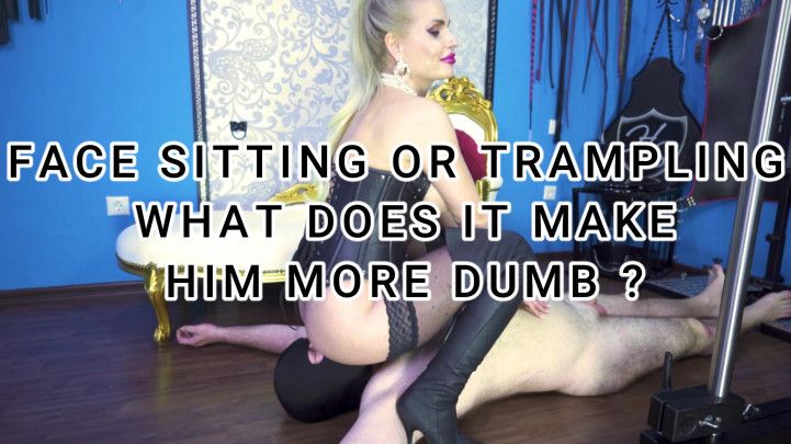 ASS SNIFFING OR TRAMPLING WHAT DOES IT MAKE HIM MORE DUMB 4K
