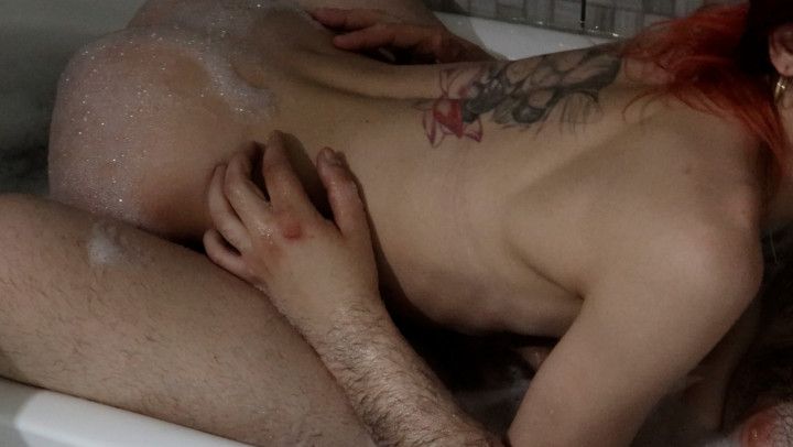 Couple Masturbation Together in bath together -First Video