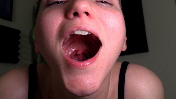 Giantess Catches Tiny Man and Swallows Him