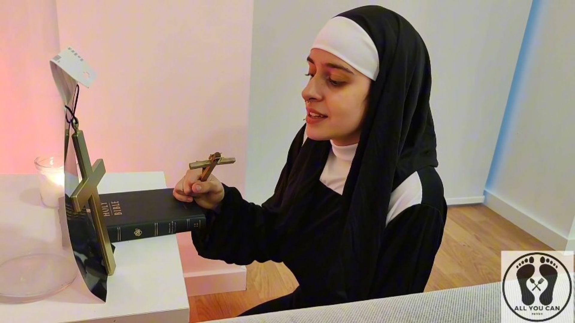 FREE BLASPHEMOUS TEEN NUN PREWIEW PRAYING DIRTY CONFESSIONS