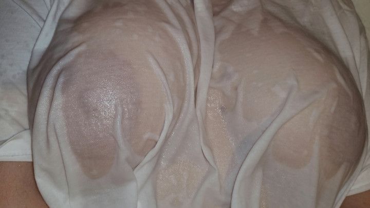 Wet White T-Shirt, I Spit &amp; Play with My Best Friend's Boobs