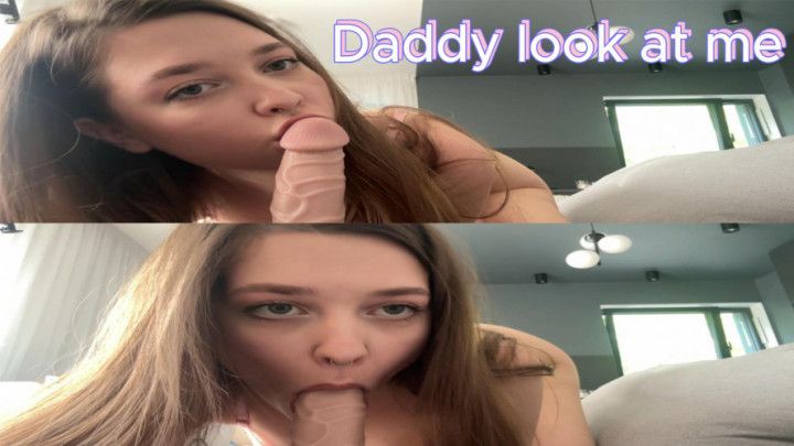 Daddy, I'm practicing my mouth for your cock