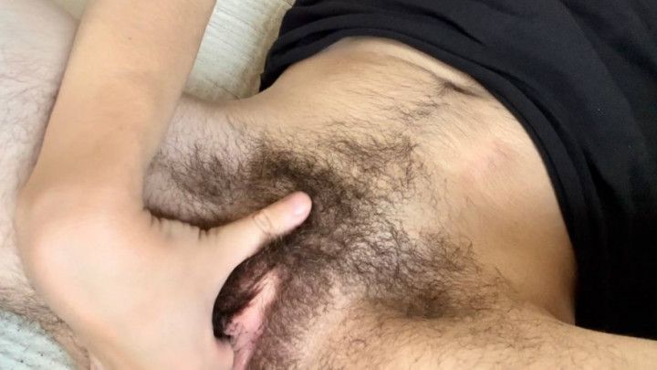 Hairy FTM Masturbates While You Watch