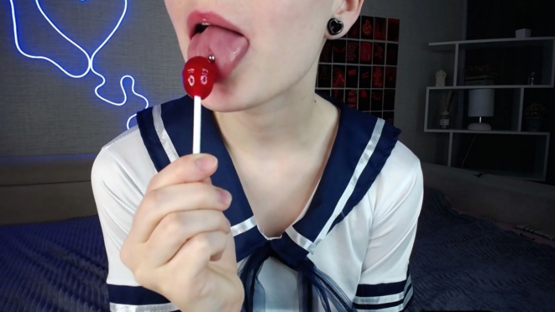 ASMR suck my lollipop like your dick