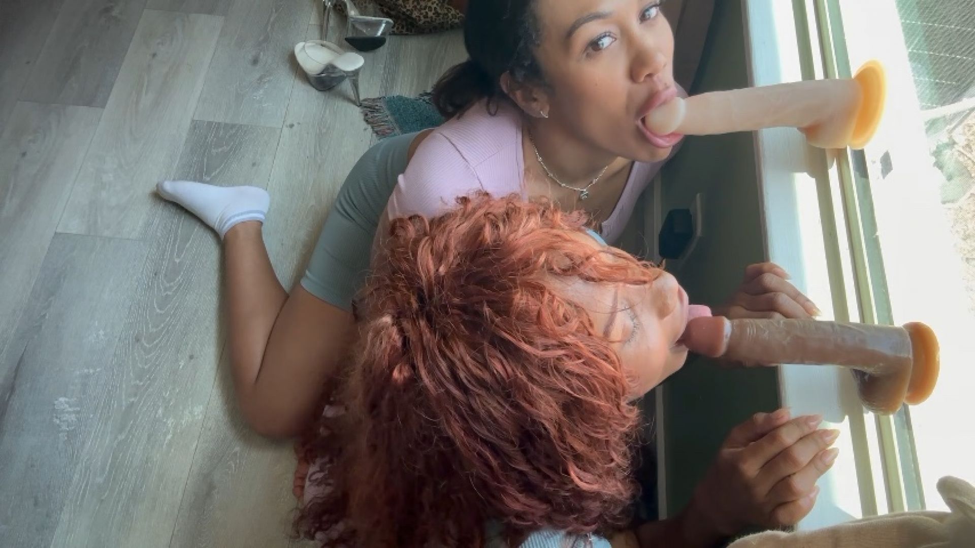 Dildo Sucking Sisters