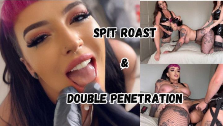 First Time Spit Roast &amp; Double Penetration