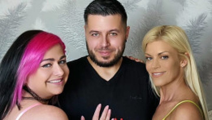 Threesome fun with Khloe Divine and Lizzy Licious