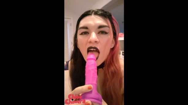 Weird Goth Girl Gives you a Blowjob