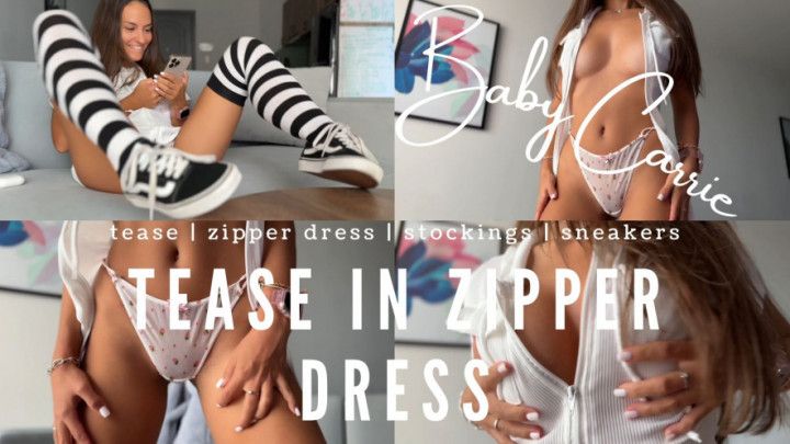 TEASE IN ZIPPER DRESS