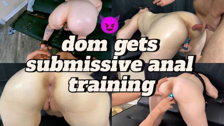 Domme MILF gets Submissive Anal Training &amp; Creampie