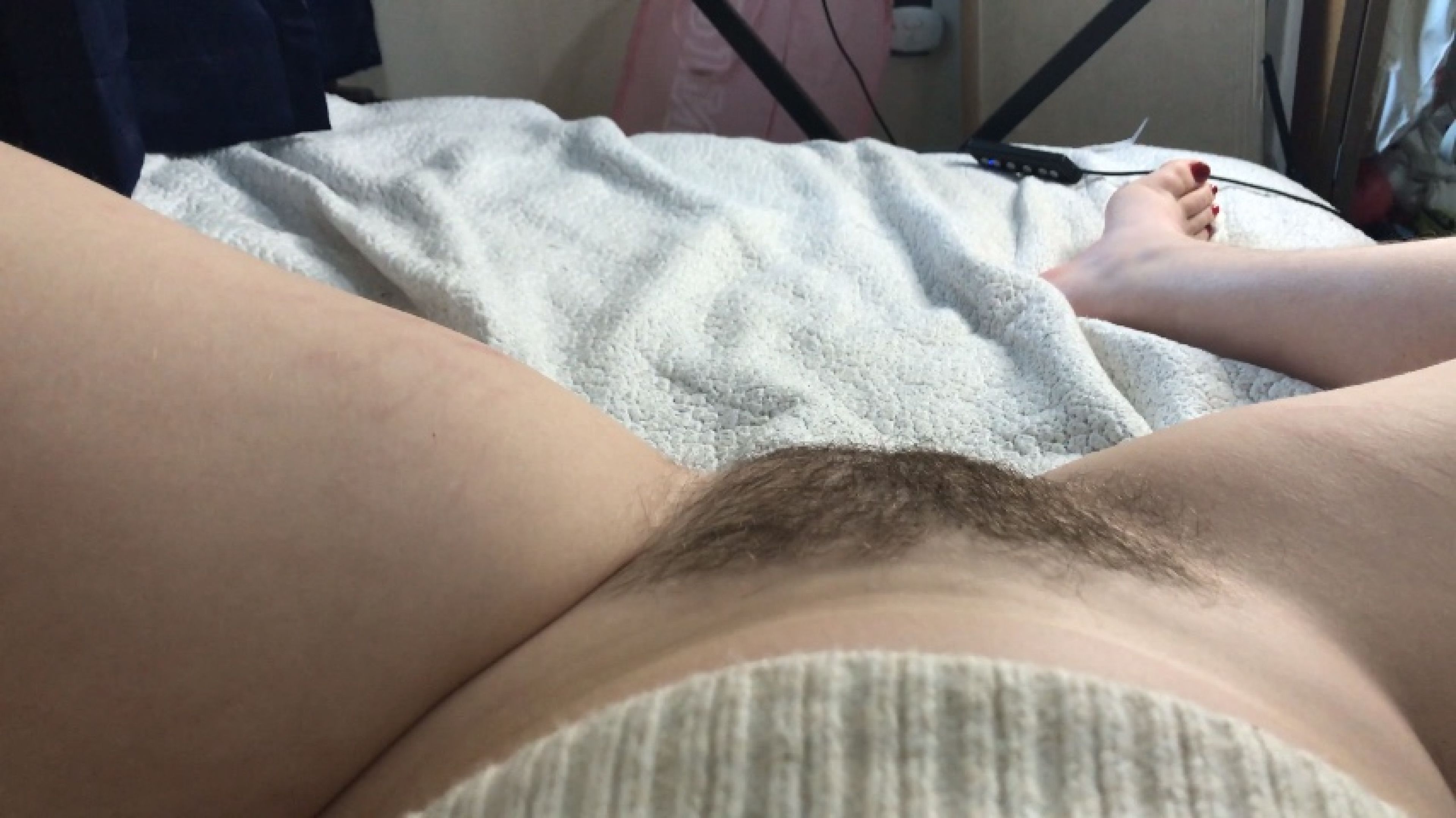 Up-close Hairy Pussy