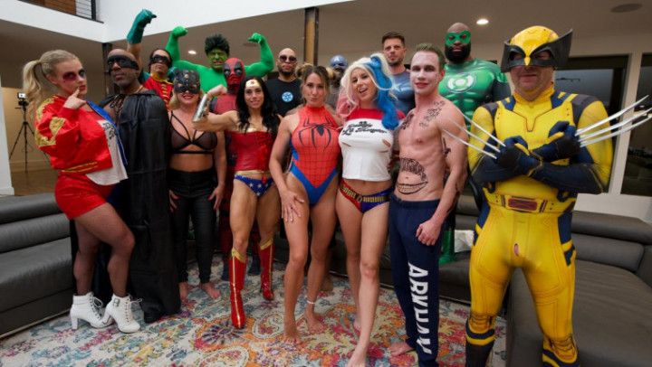 Superhero and Villians Orgy