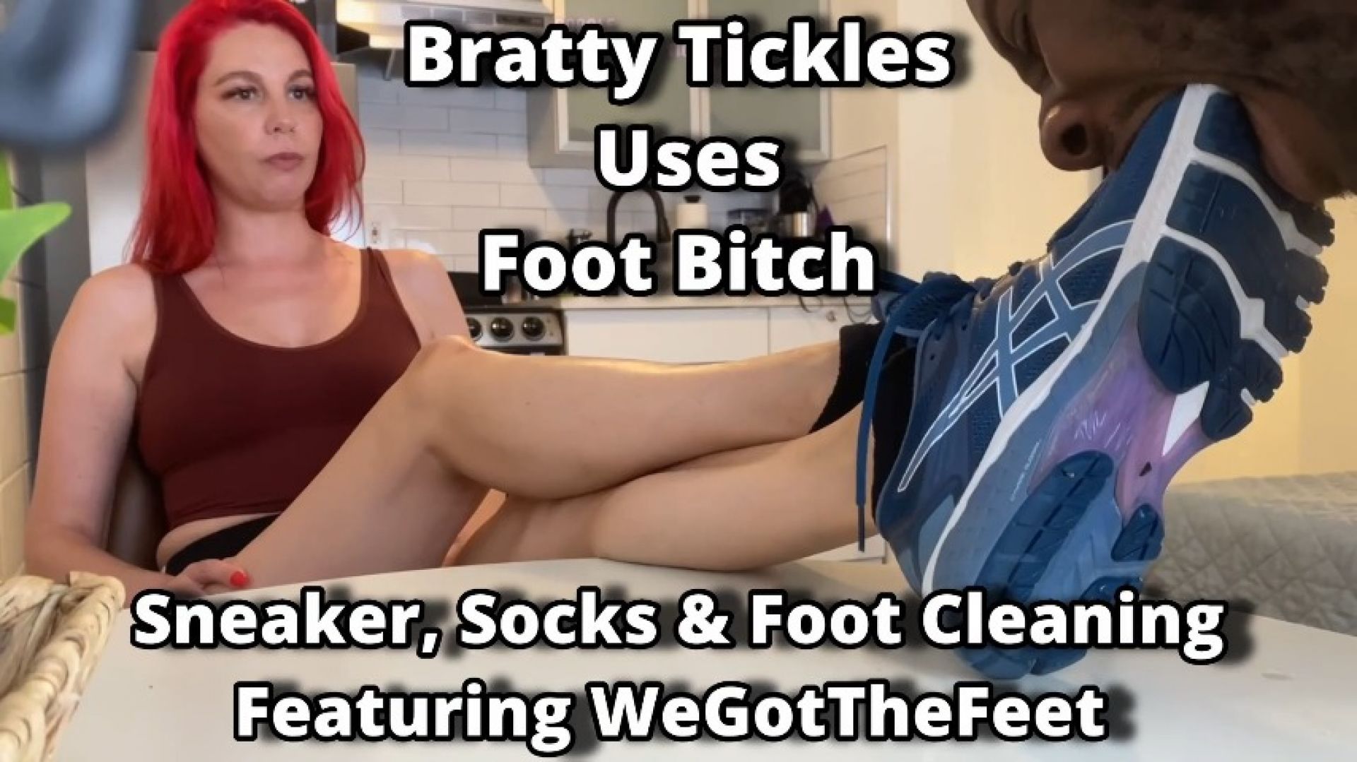 Bratty Tickles Uses Foot Bitch Sneaker, Socks &amp; Feet Worship