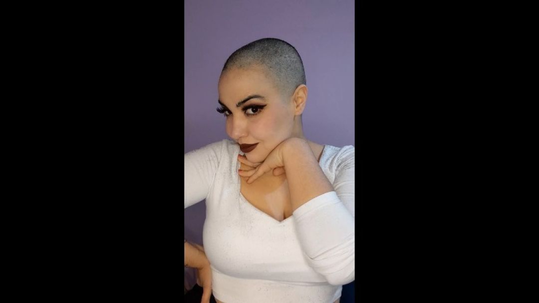 Shaved head