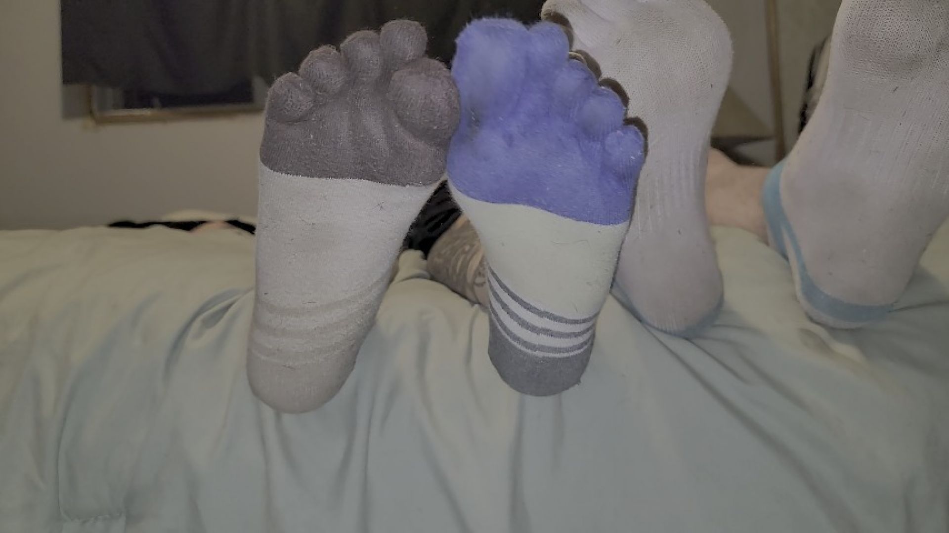 Double toe sock tease