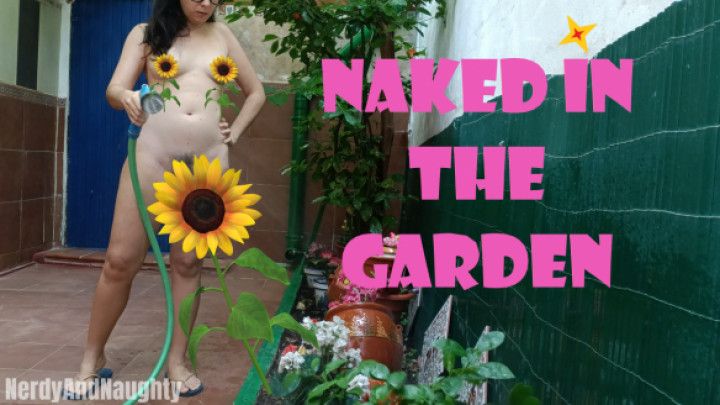 Naked in the garden