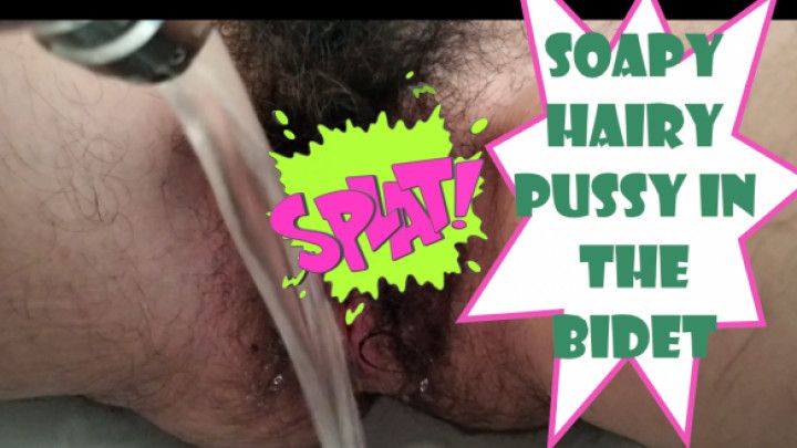 Soapy hairy pussy + pee