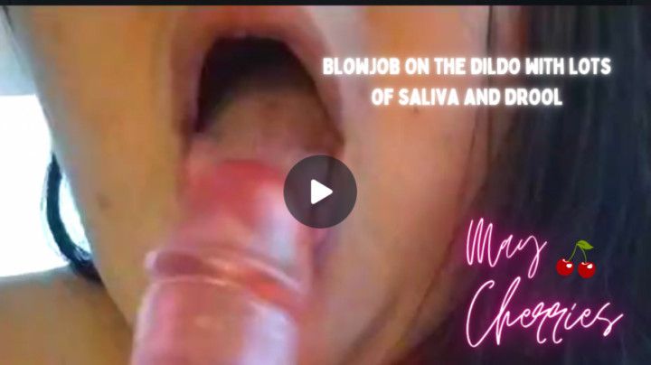 Blowjob with a lot of saliva and lust